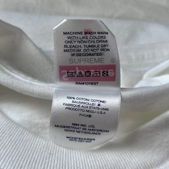 Supreme Shadow Tee (SS24) White Size M - Picture 3 of 3